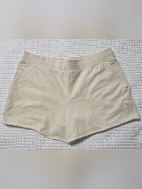Calia by Carrie Underwood 100% Cotton Cream Women's Knit Shorts